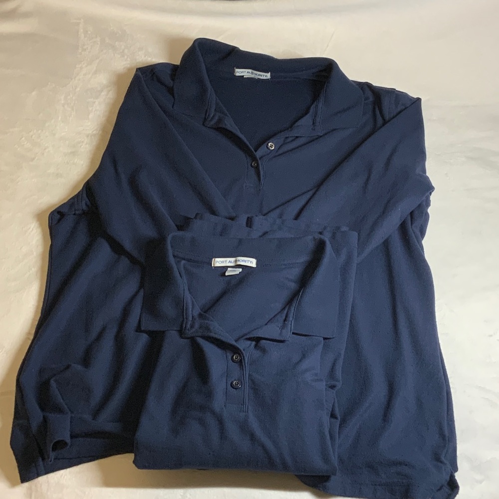 2 Port Authority Navy Blue Women's Tops